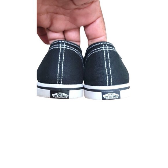 VANS UNISEX LOW TOP LACE UP BLACK SNEAKER M6 W7.5 - Picture 4 of 8